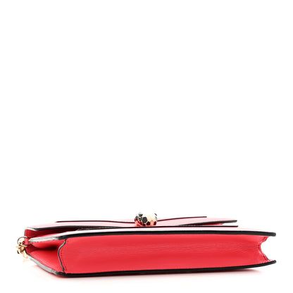 Bulgari Calfskin Serpenti Forever Chain Wallet Reef Coral 4 of 25