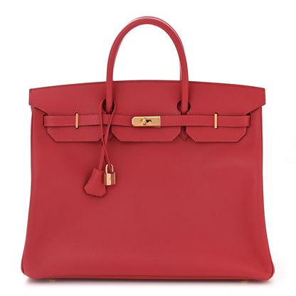Hermes Epsom Birkin 40 Rouge Vif 1 of 10