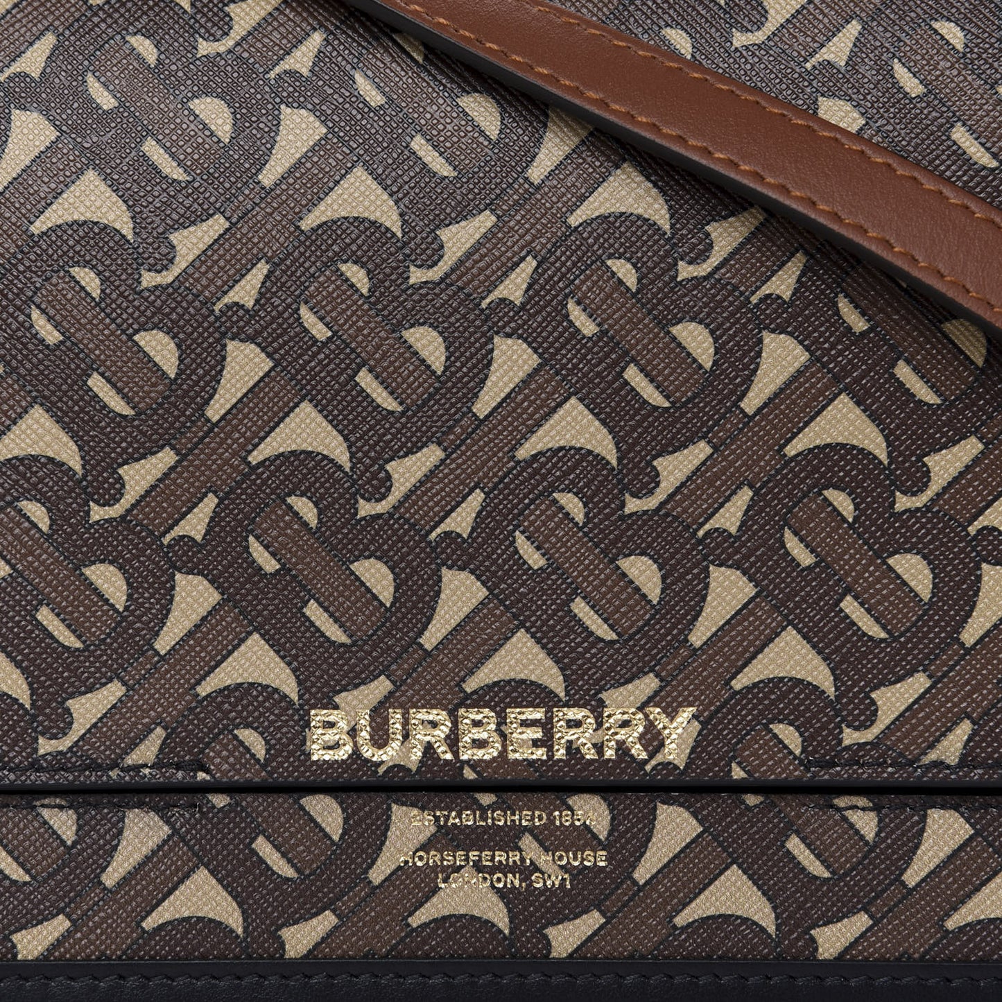 E-Canvas Monogram Small Grace Bag Bridle Brown