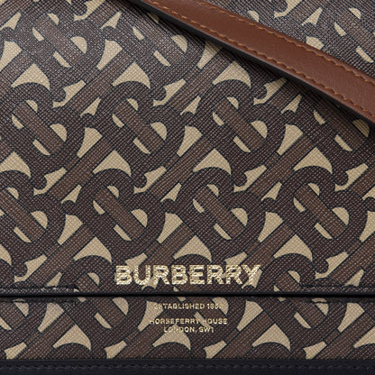 Burberry E-Canvas Monogram Small Grace Bag Bridle Brown 9 of 9