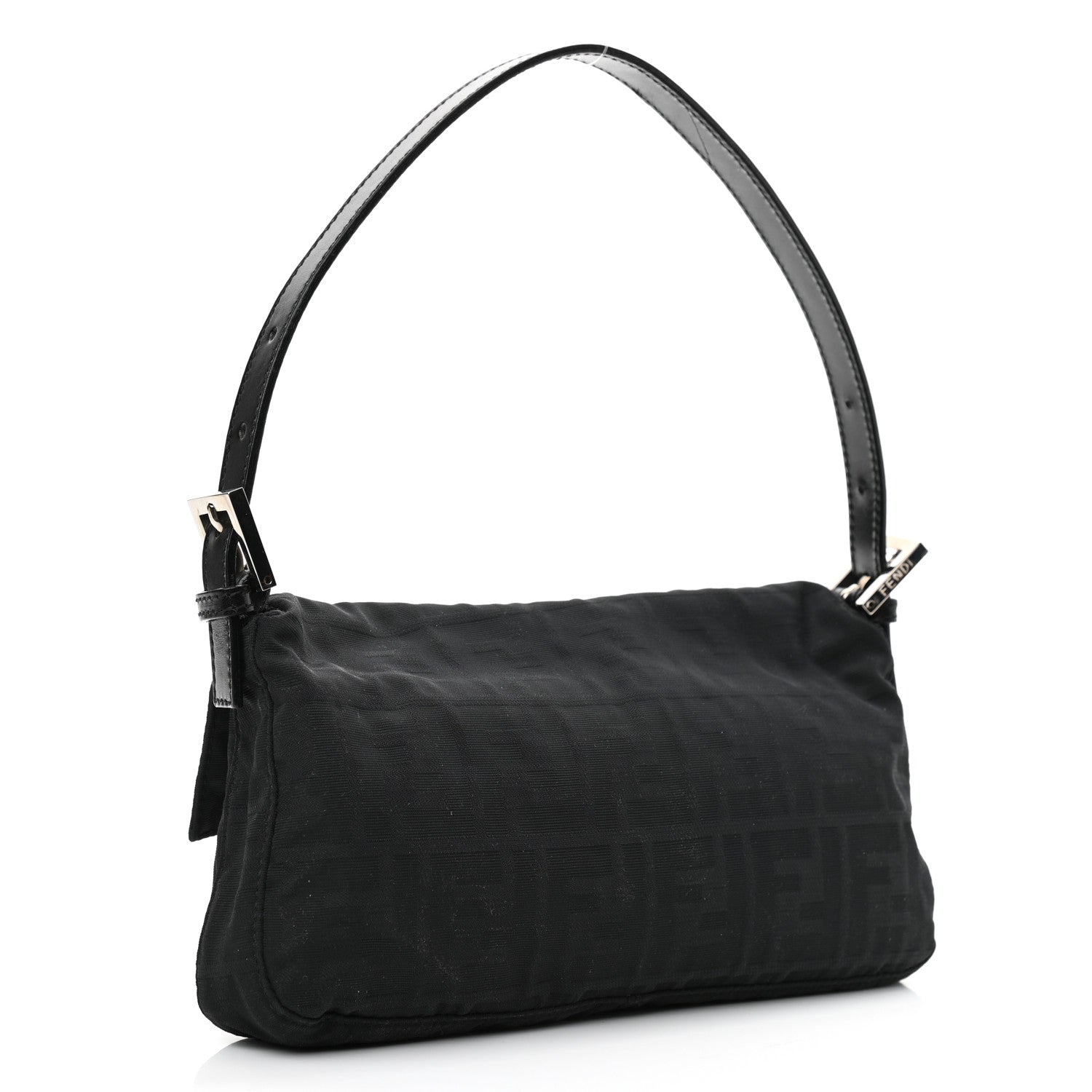 Fendi Nylon Zucca Baguette Black 3 of 9
