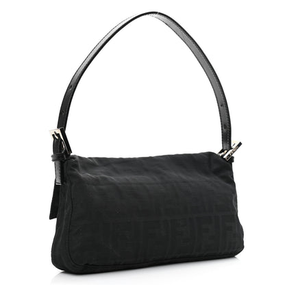 Fendi Nylon Zucca Baguette Black 3 of 9