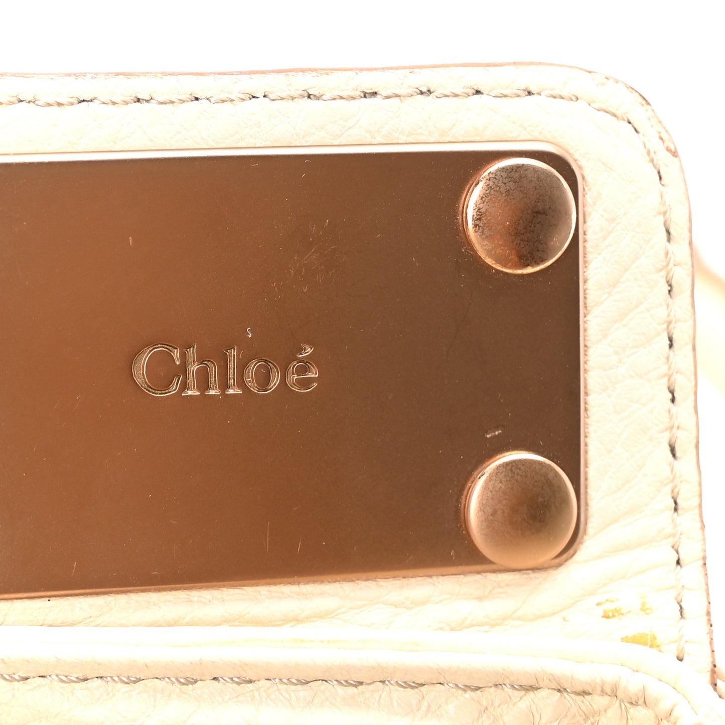 Calfskin Medium Paddington Satchel Ivory