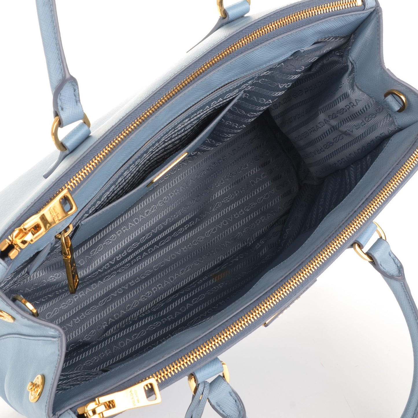 Saffiano Medium Galleria Double Zip Tote Astrale