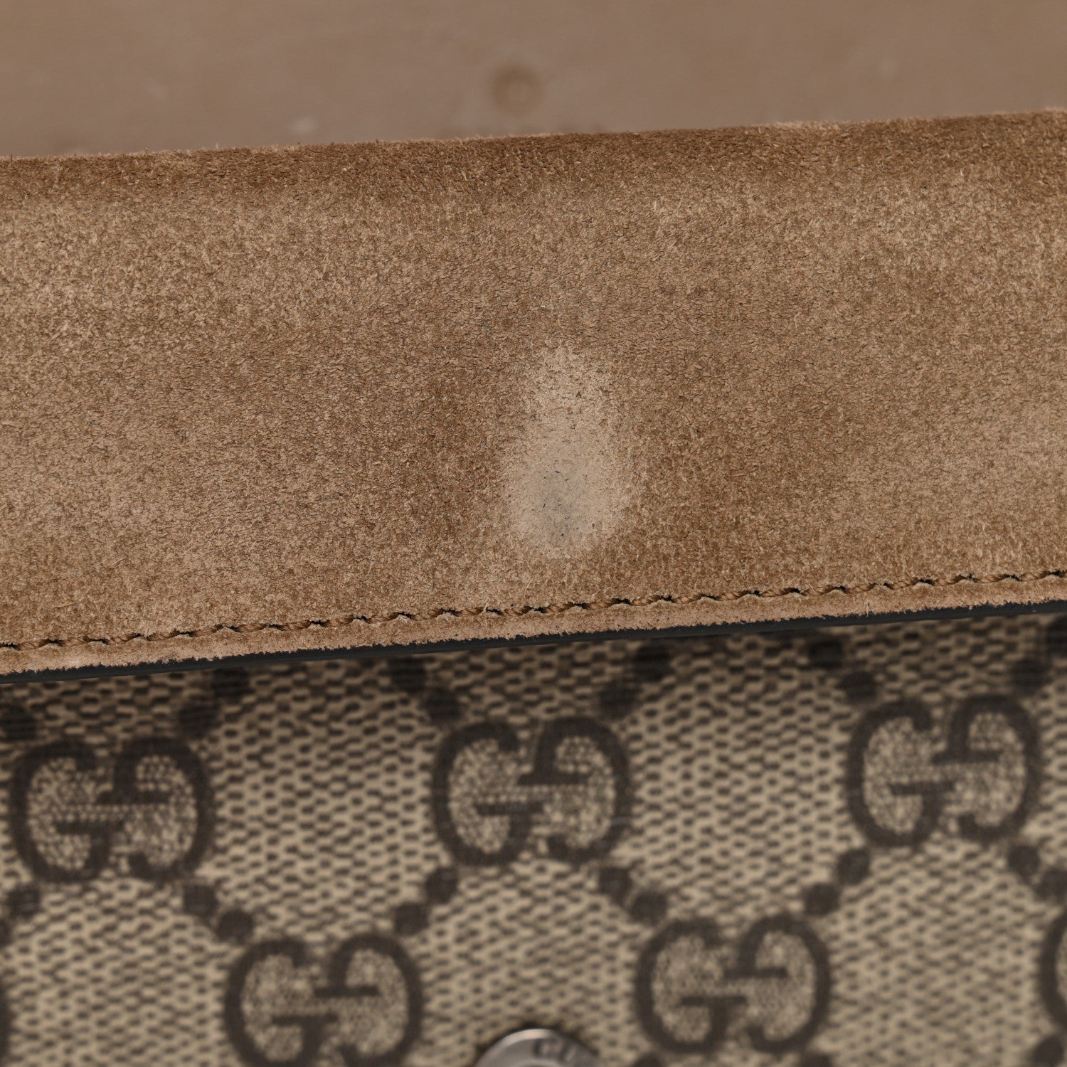 Gucci GG Supreme Monogram Super Mini Dionysus Shoulder Bag Taupe 6 of 10