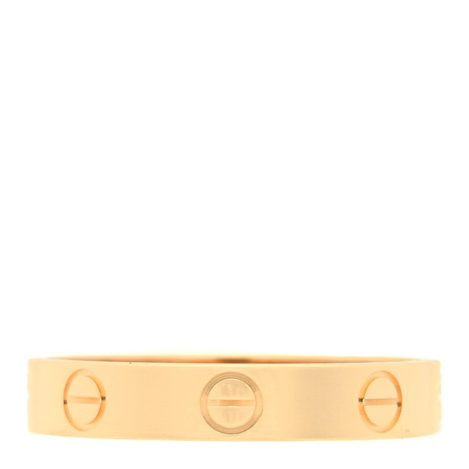 Cartier 18K Yellow Gold 3.5mm LOVE Wedding Band Ring 55 7.25 2 of 6