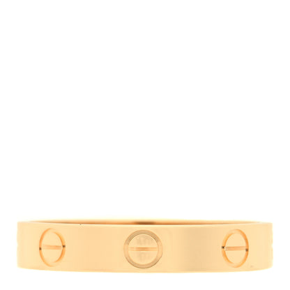 Cartier 18K Yellow Gold 3.5mm LOVE Wedding Band Ring 55 7.25 2 of 6