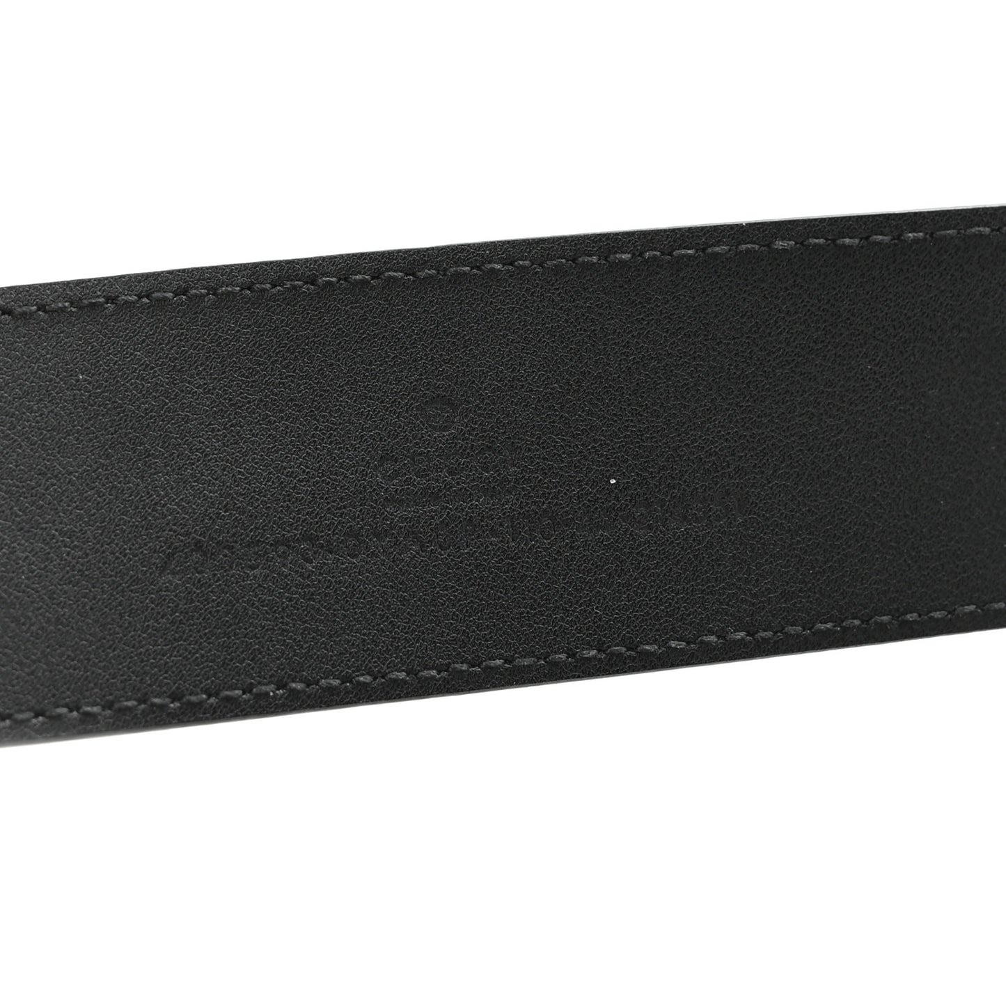 Plutone Calfskin Palladium Double G 40mm Belt 110 44 Belt Black