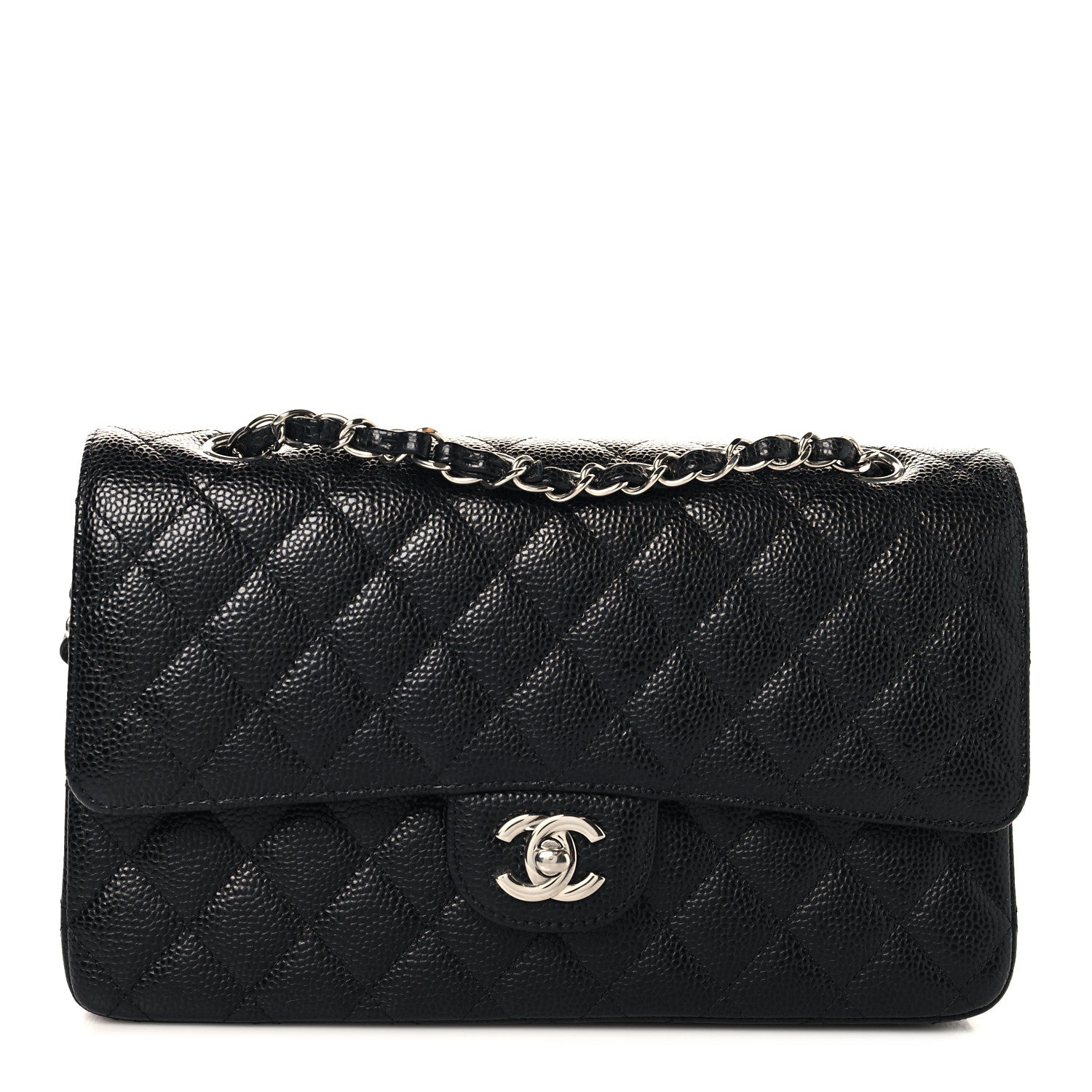 Chanel Caviar Quilted Medium Double Flap Black 1 of 14