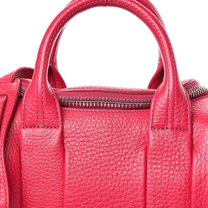 Alexander Wang Pebbled Lambskin Mini Rockie Fuchsia Rhodium Hardware 10 of 10