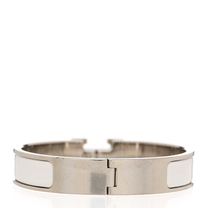 Hermes Enamel Narrow Clic Clac H Bracelet PM White 3 of 4