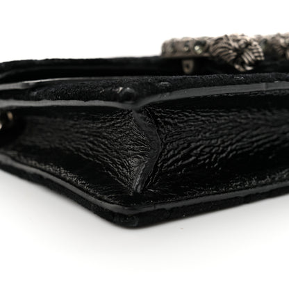 Gucci Velvet GG Monogram Super Mini Dionysus Shoulder Bag Black 8 of 12