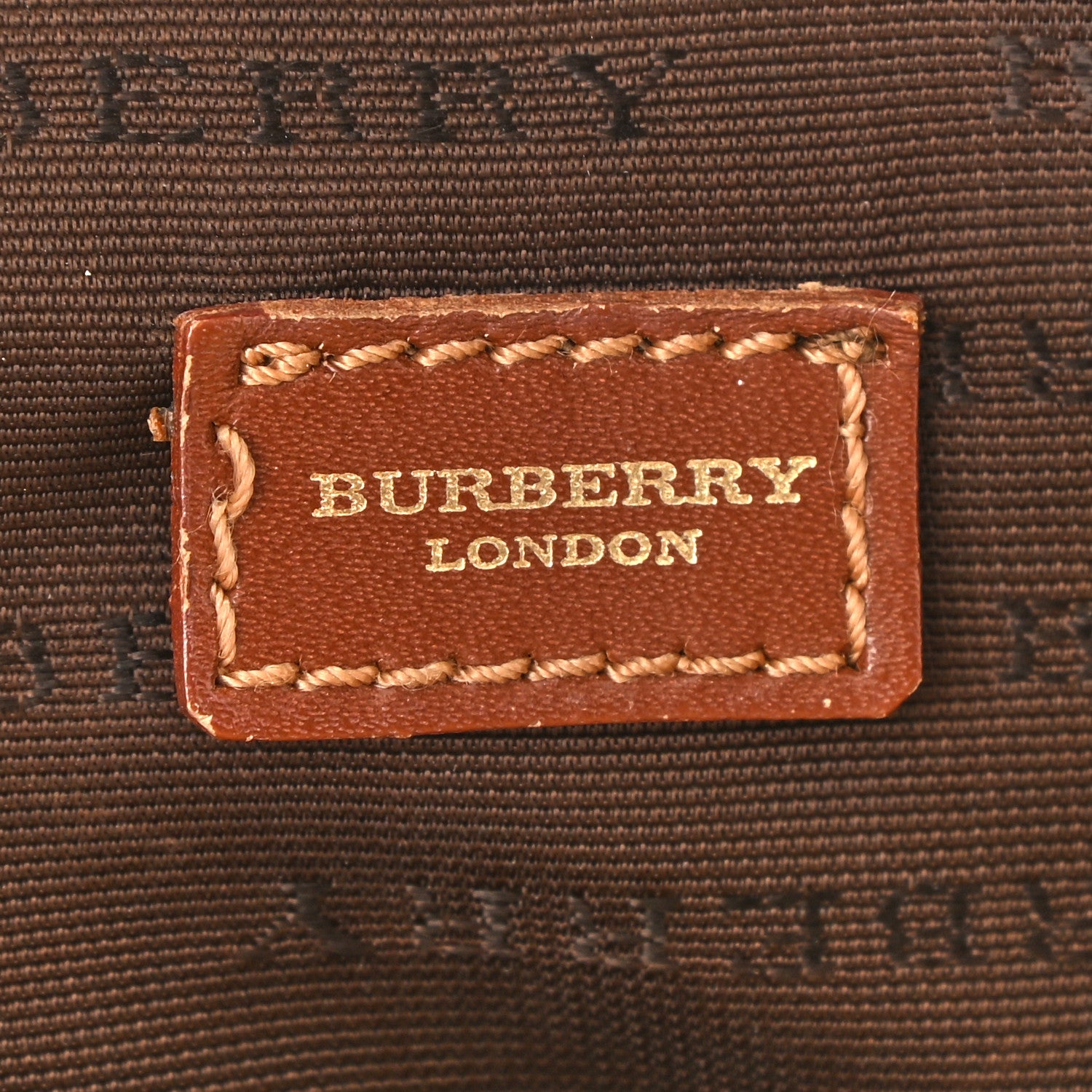 Burberry Haymarket Check Satchel Brown 6 of 12