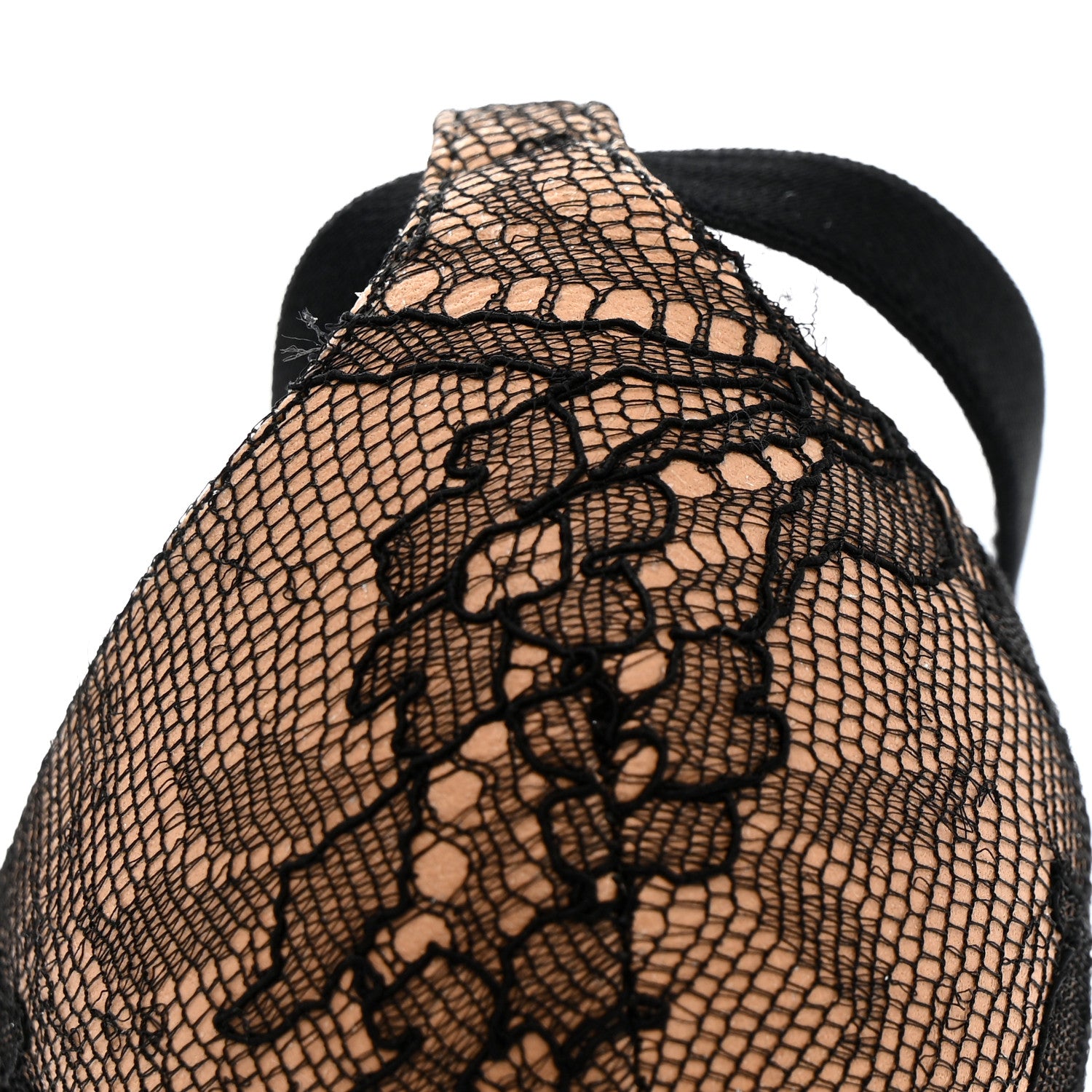 Christian Louboutin Nappa Patent Chantilly Lace Hot Jeanbi 100 Pumps 39.5 Black 10 of 11