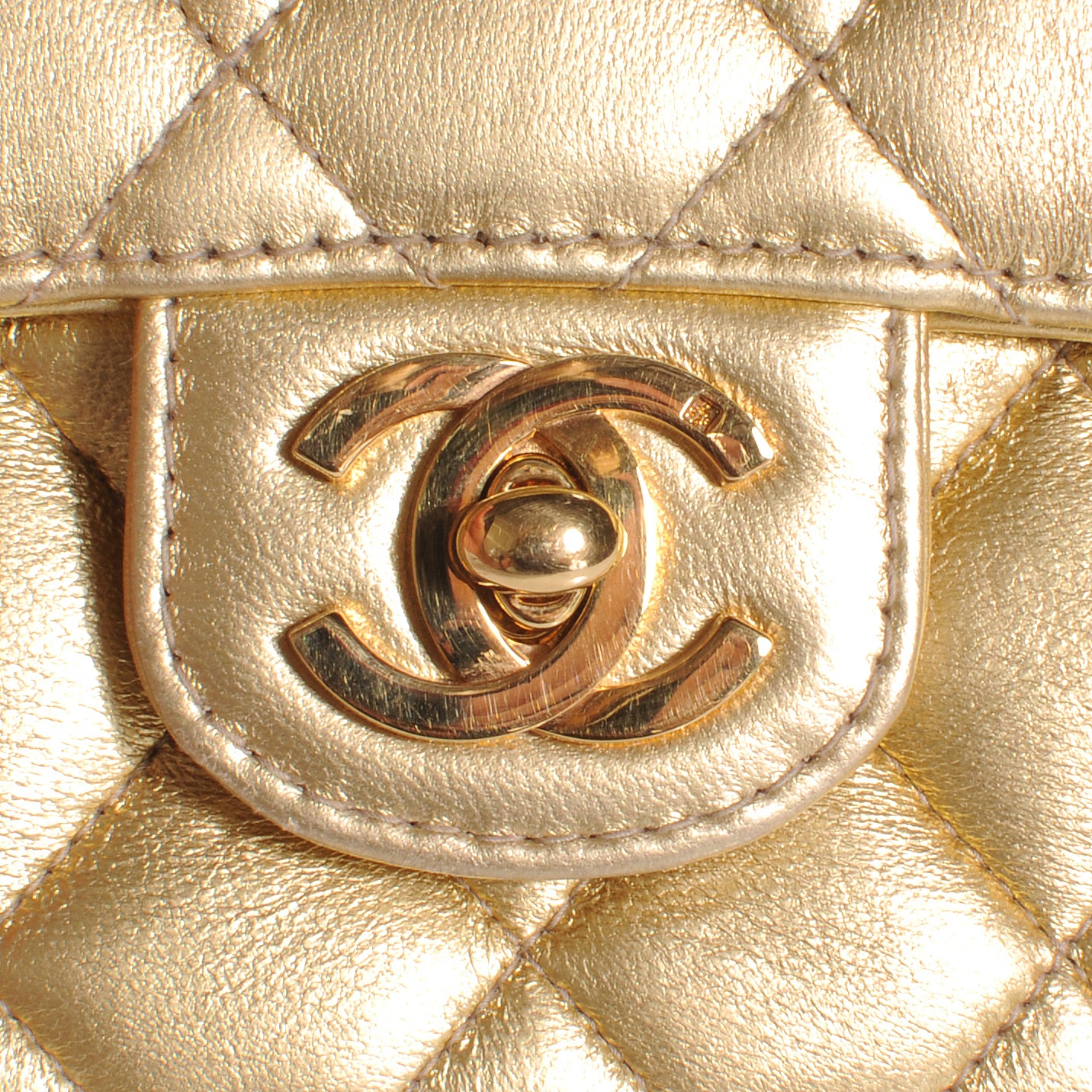 Lambskin Micro Mini Kelly Flap Bag Gold