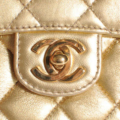 Chanel Lambskin Micro Mini Kelly Flap Bag Gold 5 of 9