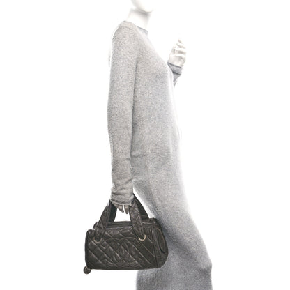 Chanel Caviar Quilted CC Timeless Bowler Dark Brown 2 of 10