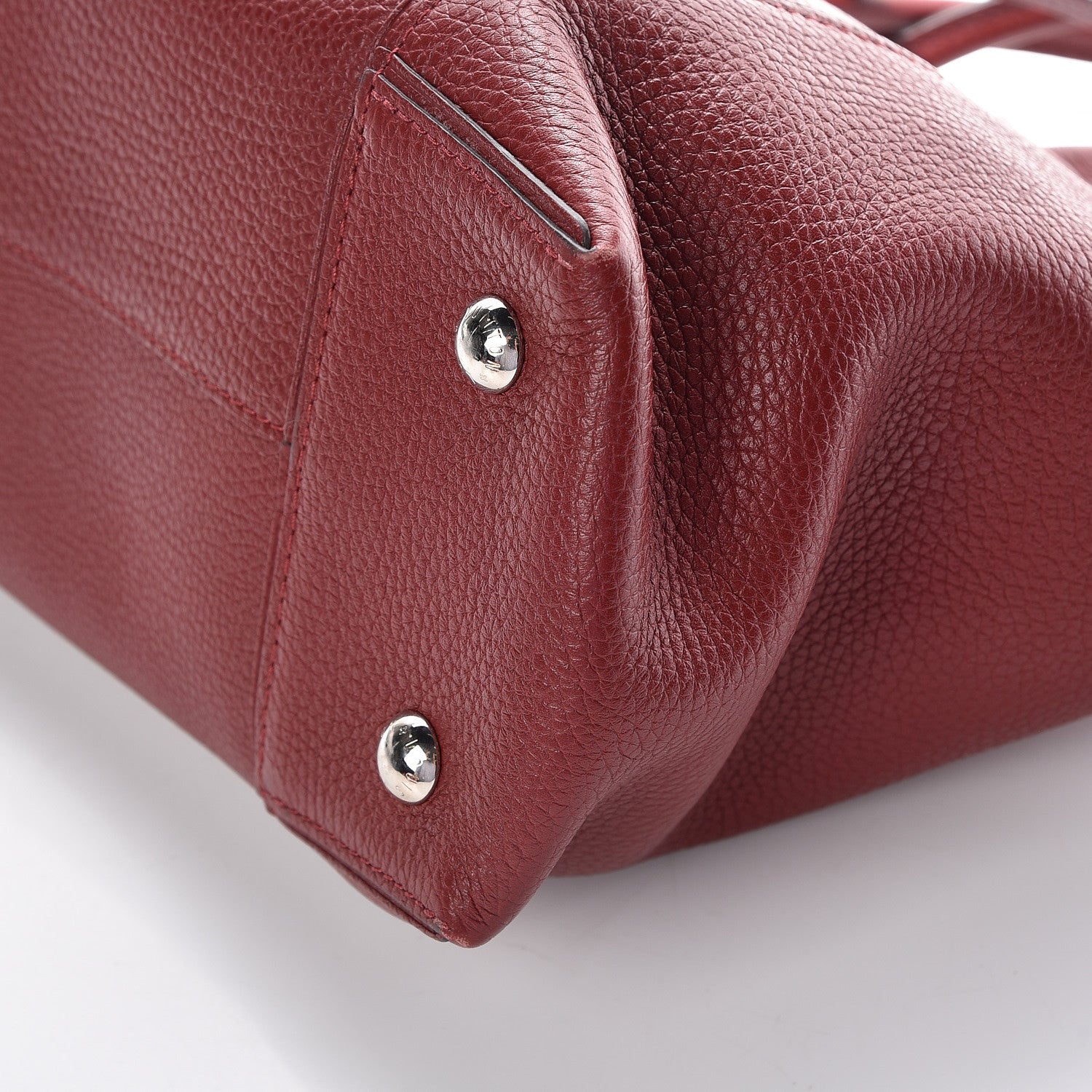Louis Vuitton Cuir Taurillon Soft Lockit PM Griotte 6 of 10