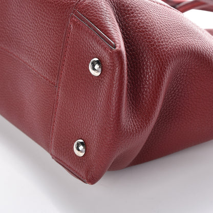 Louis Vuitton Cuir Taurillon Soft Lockit PM Griotte 6 of 10