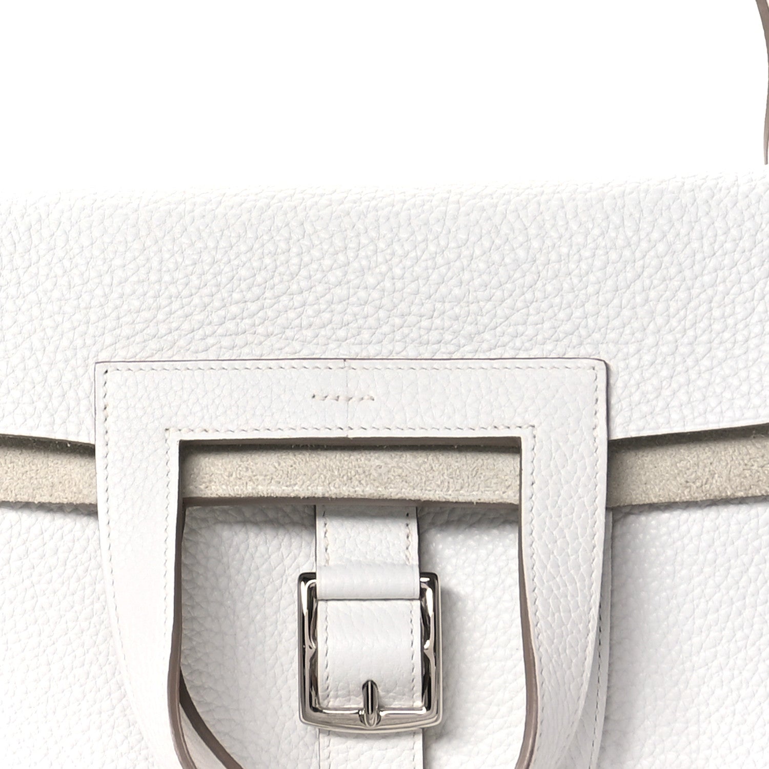 Hermes Taurillon Clemence Halzan 31 GM Craie 8 of 10