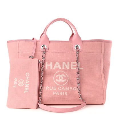 Chanel Mixed Fibers Medium Deauville Tote Pink 1 of 12