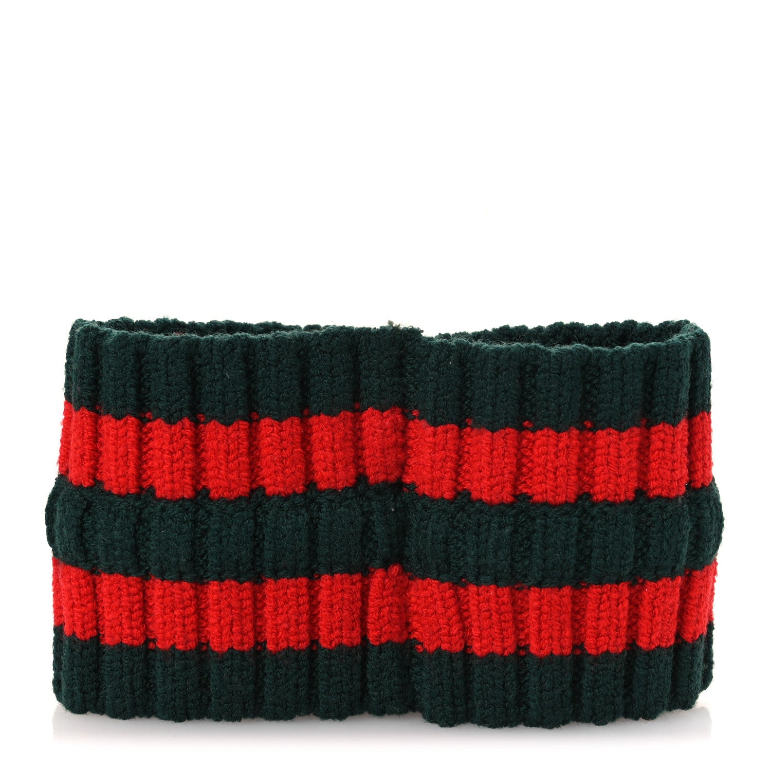 Gucci Wool Web Headband L Green Red 3 of 6