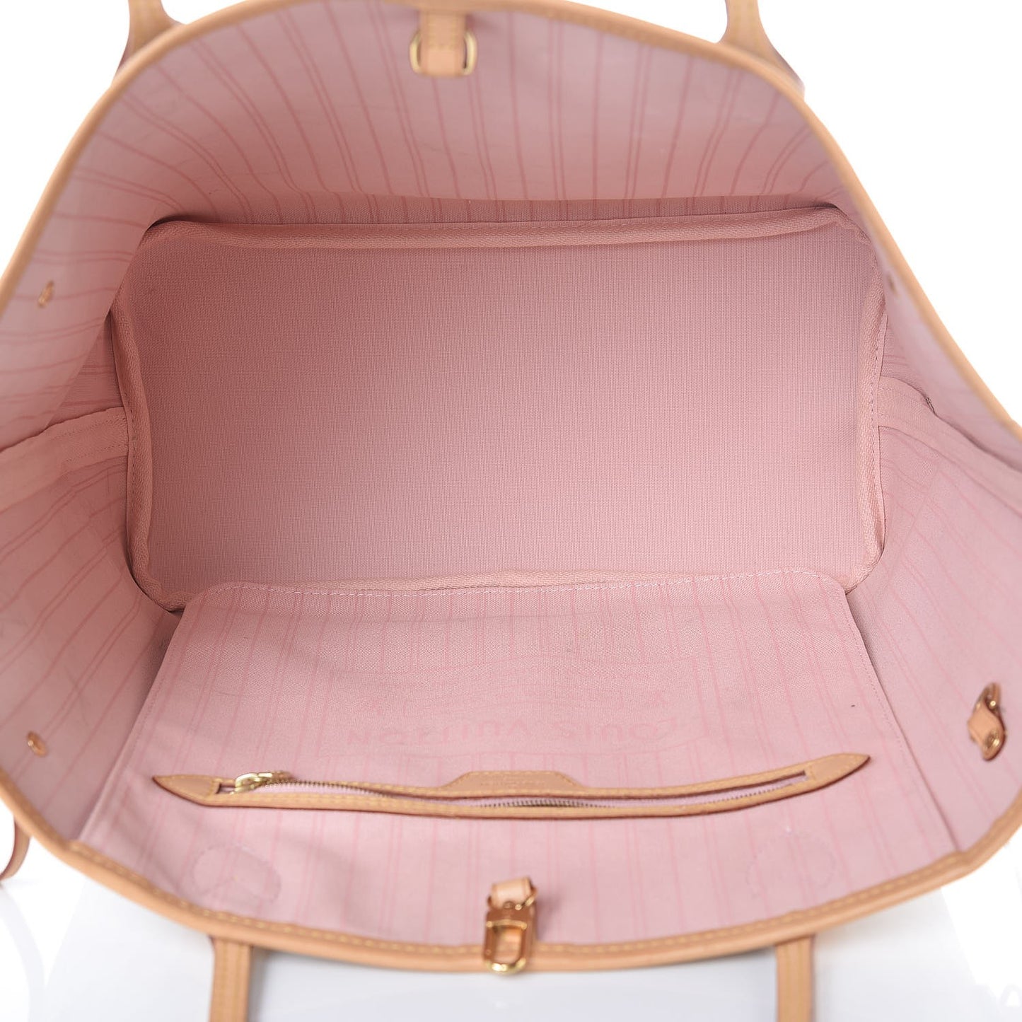 Damier Azur Neo Neverfull MM Rose Ballerine