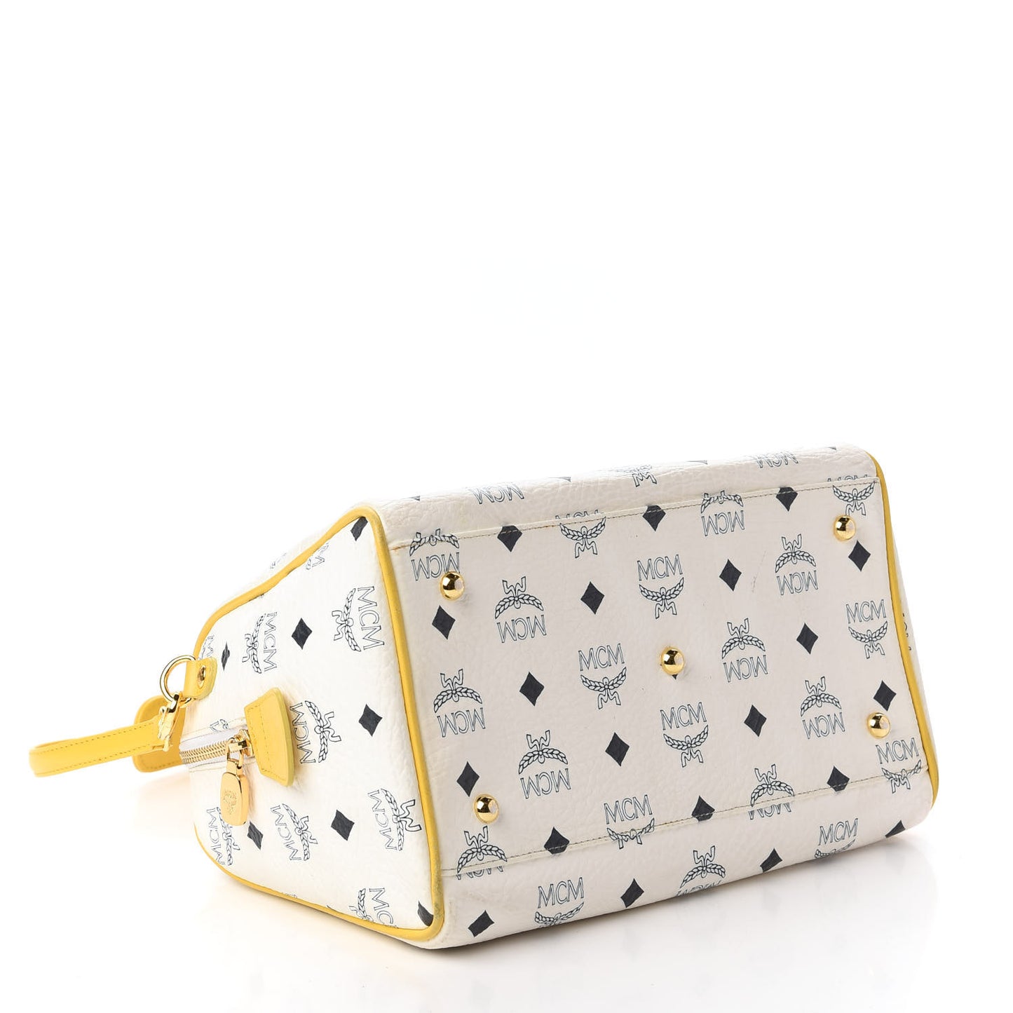 Visetos Boston Satchel White Yellow