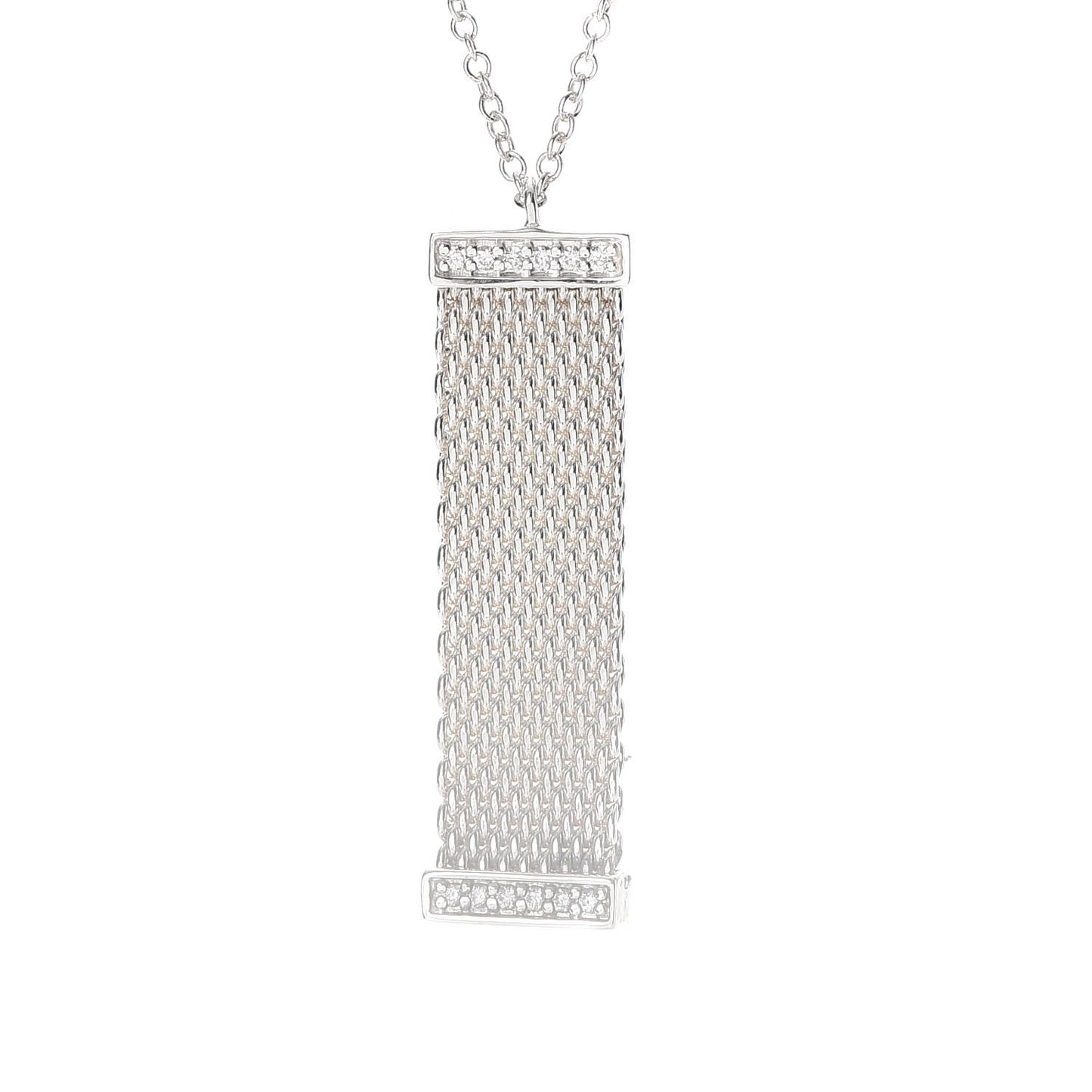 Sterling Silver Diamond Somerset Pendant Necklace