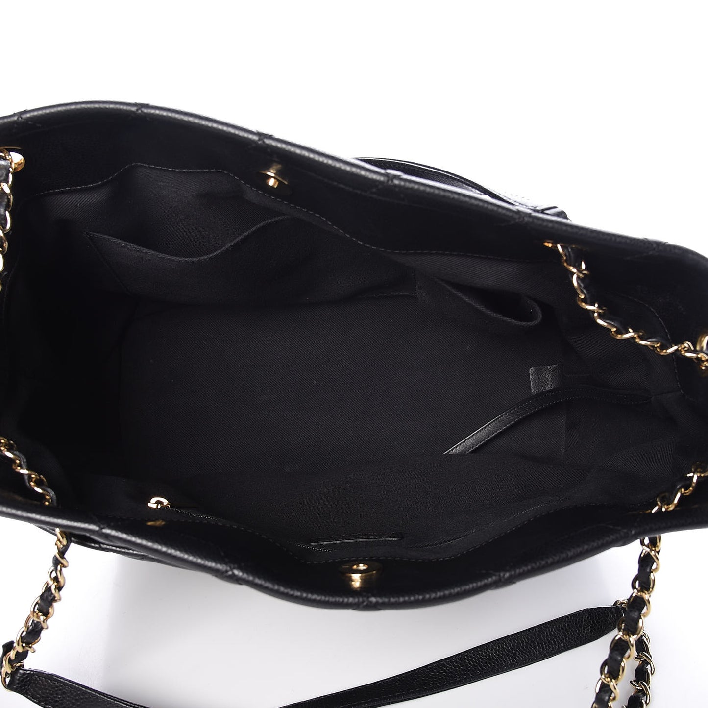 Caviar Quilted CC Timeless Soft Tote Black