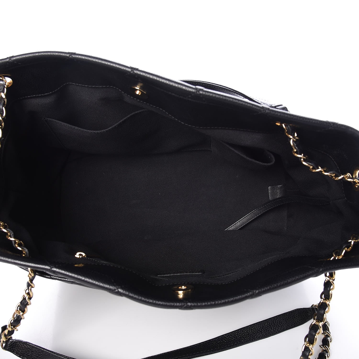 Chanel Caviar Quilted CC Timeless Soft Tote Black 5 of 10