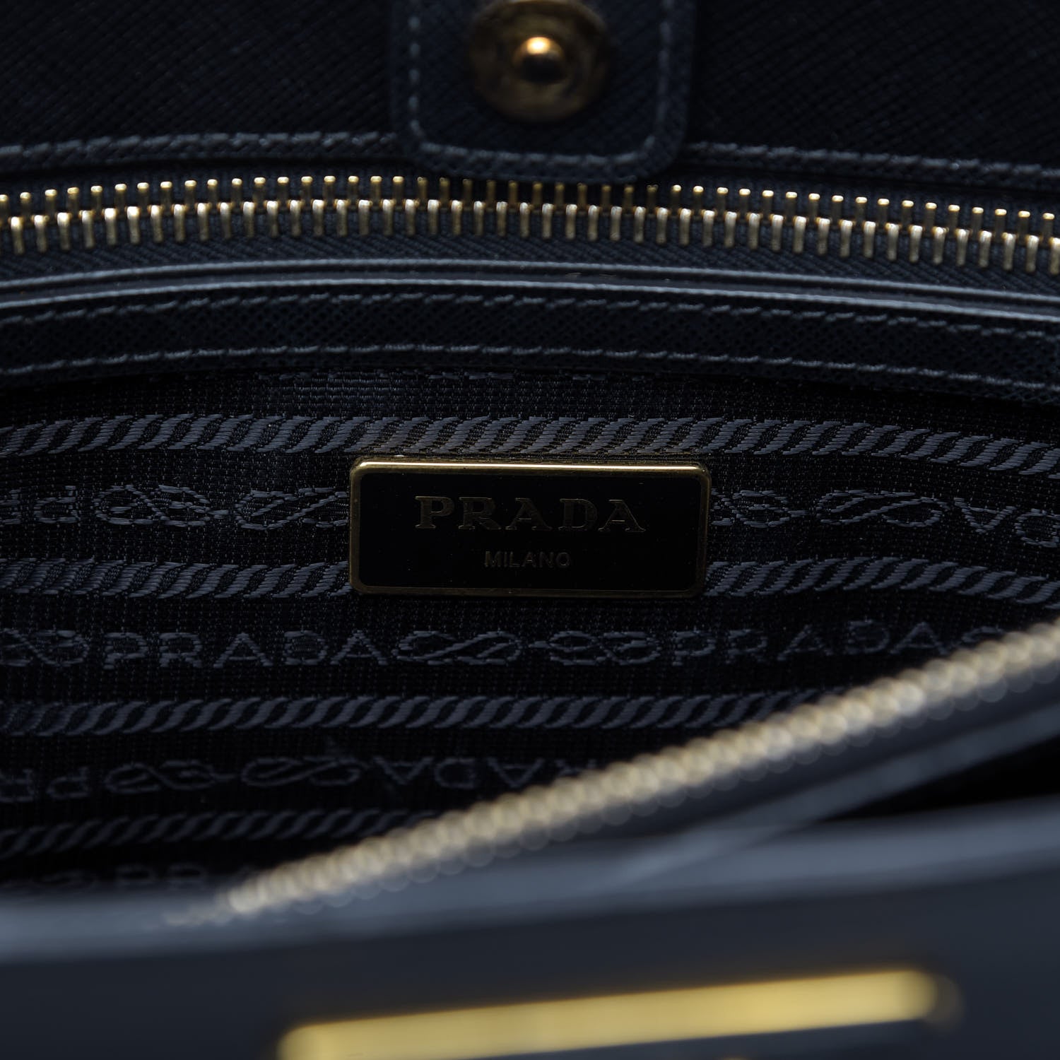 Prada Saffiano Lux Medium Tote Black 9 of 10