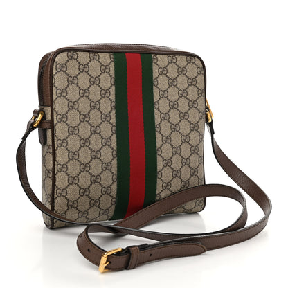 Gucci GG Supreme Monogram Web Small Ophidia Messenger Bag Brown 3 of 15