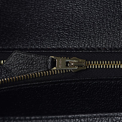 Hermes Taurillon Clemence Horseshoe Birkin 35 Rouge Casaque Black 15 of 40