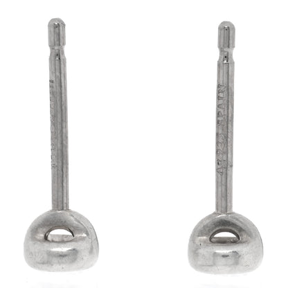 Tiffany Sterling Silver Diamond .06ctw Elsa Peretti Diamonds By The Yard Earrings 3 of 4
