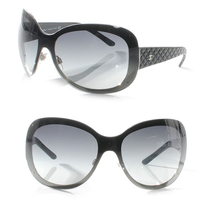 Chanel Quilted CC Sunglasses 4159 Black 1 of 5
