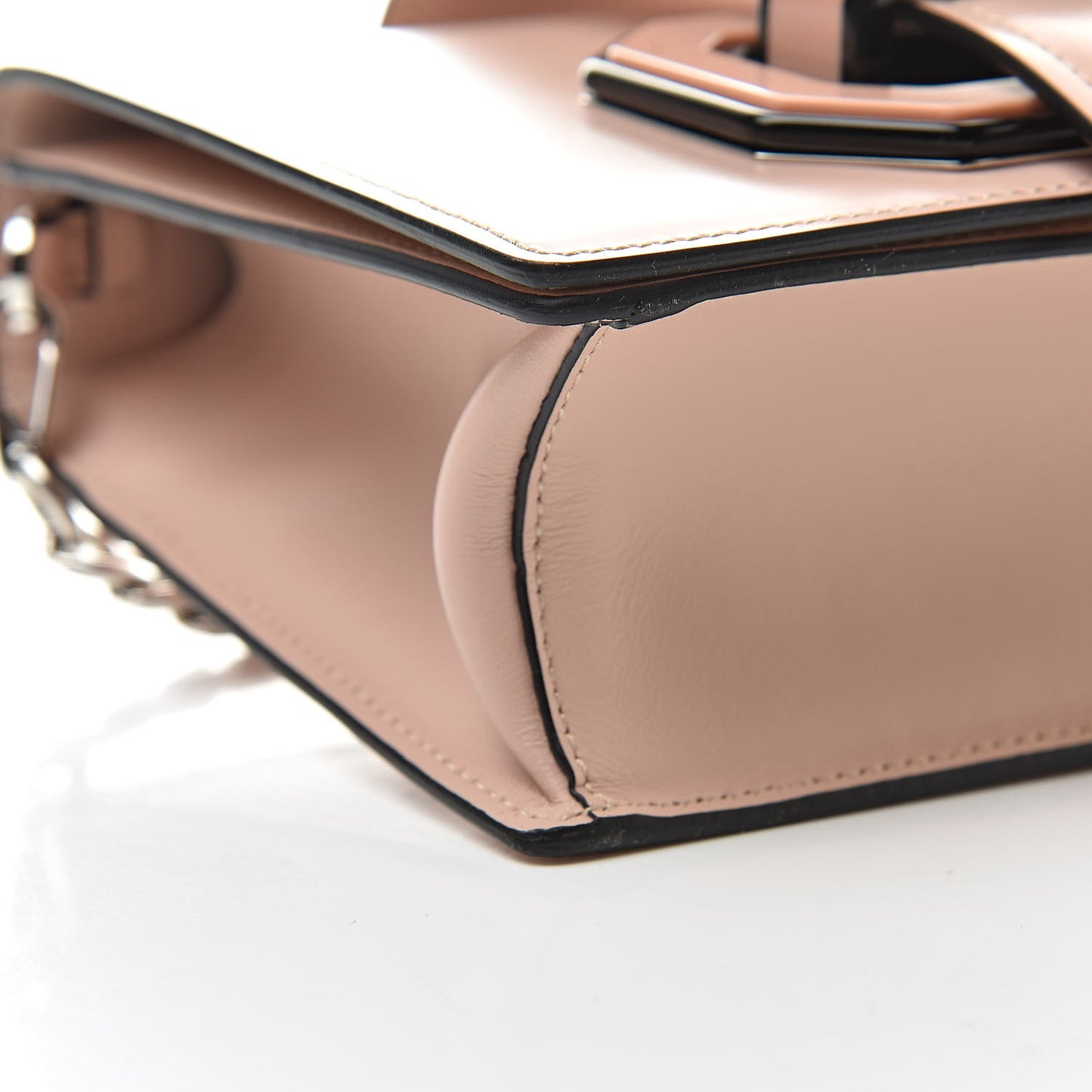 Spazzolato Soft Calfskin Plex Ribbon Bag Pesco