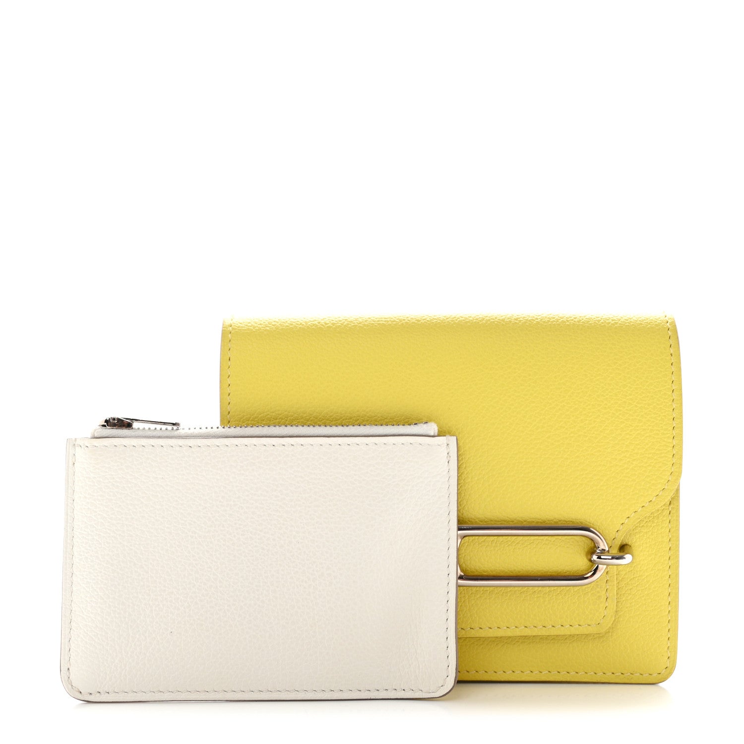 Hermes Evercolor Roulis Slim Wallet Lime 3 of 9