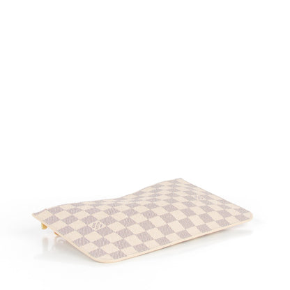 Louis Vuitton Damier Azur Neverfull MM GM Pochette Rose Ballerine 4 of 7