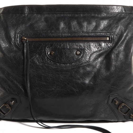 Balenciaga Chevre Classic Hardware Flat Messenger Black 11 of 12