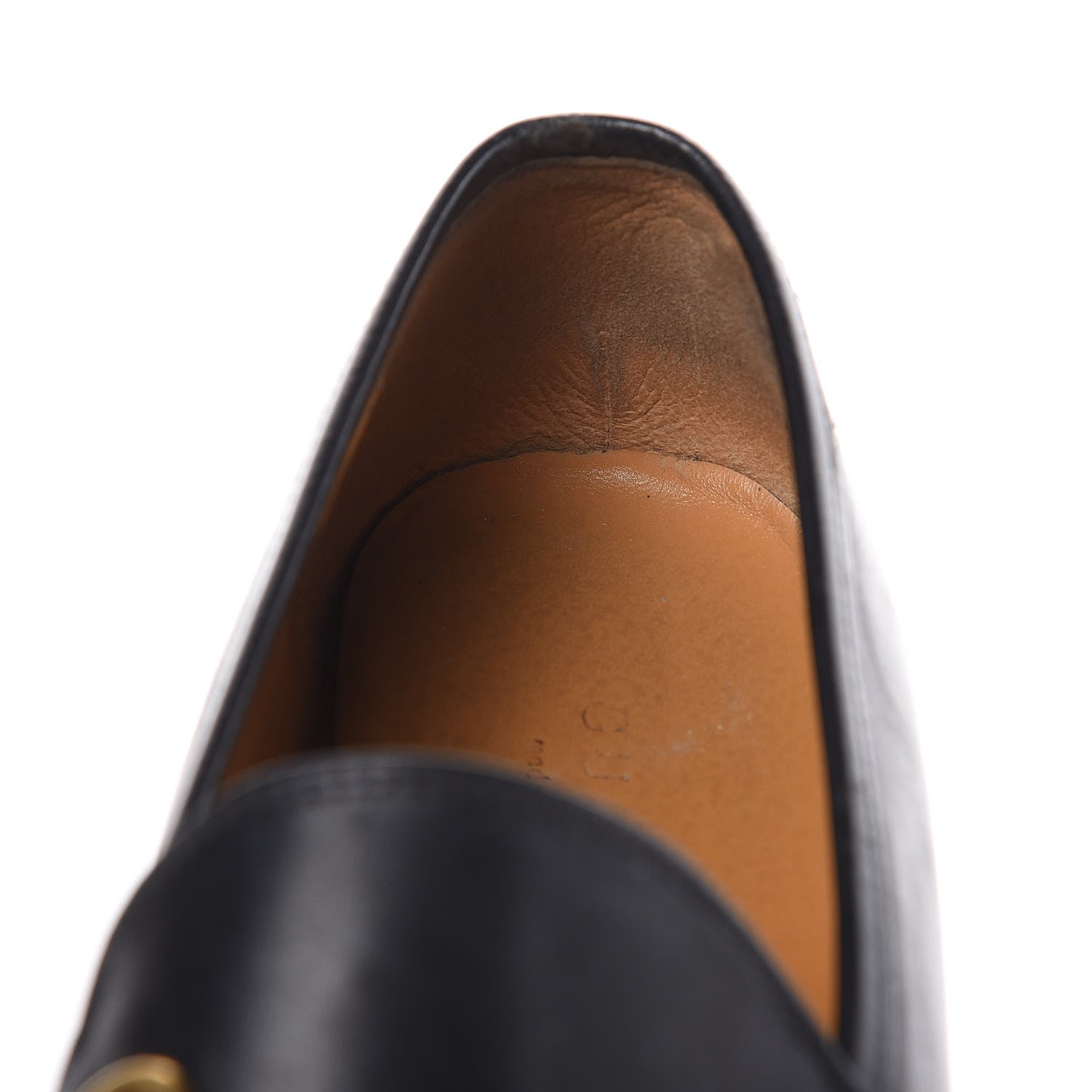 Gucci Calfskin Womens Jordaan Loafers 38 Black 13 of 16