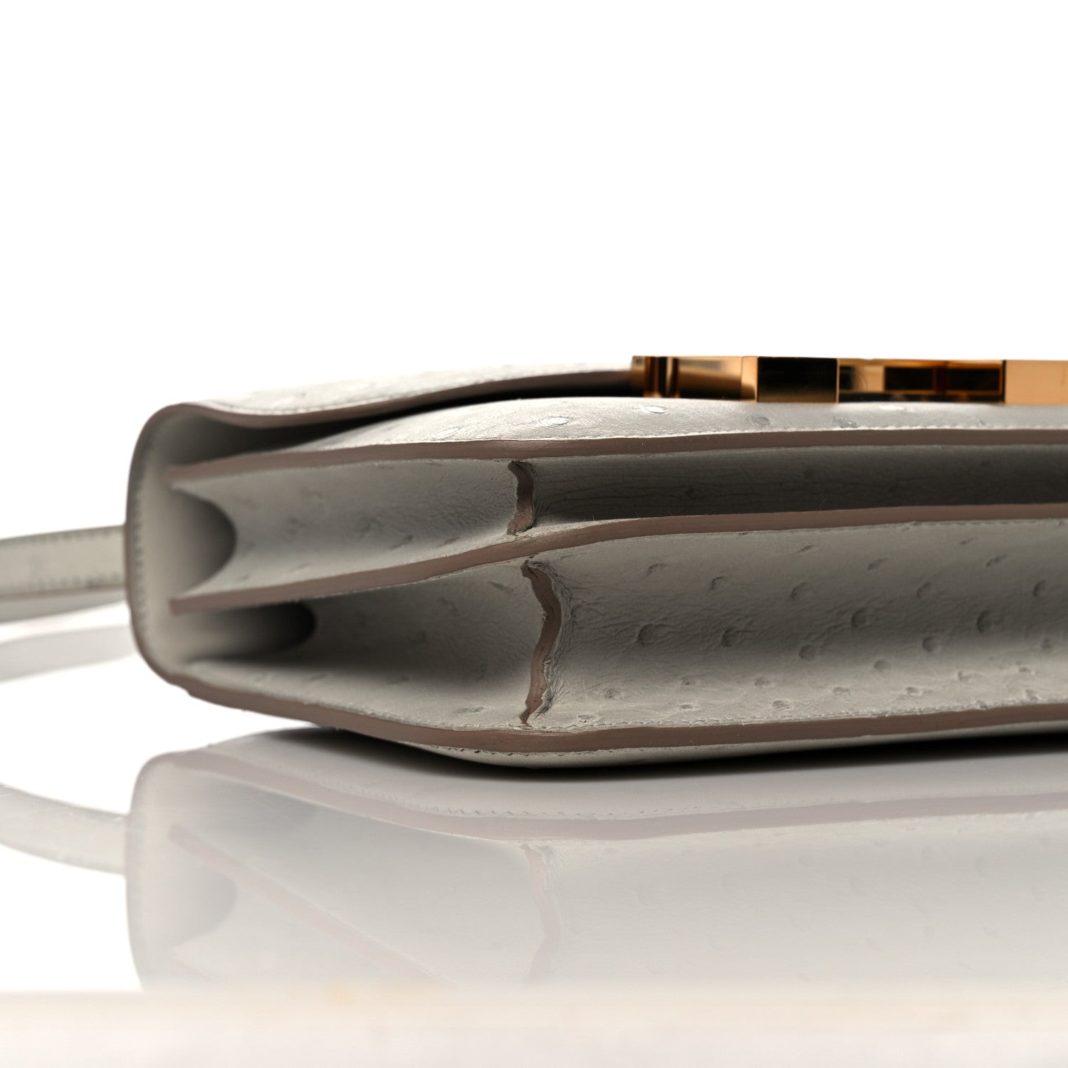 Hermes Ostrich Constance 18 Gris Perle 7 of 9