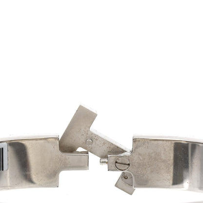 Hermes Matte Enamel Narrow Clic Clac HH Bracelet Bleu Biarritz 7 of 7