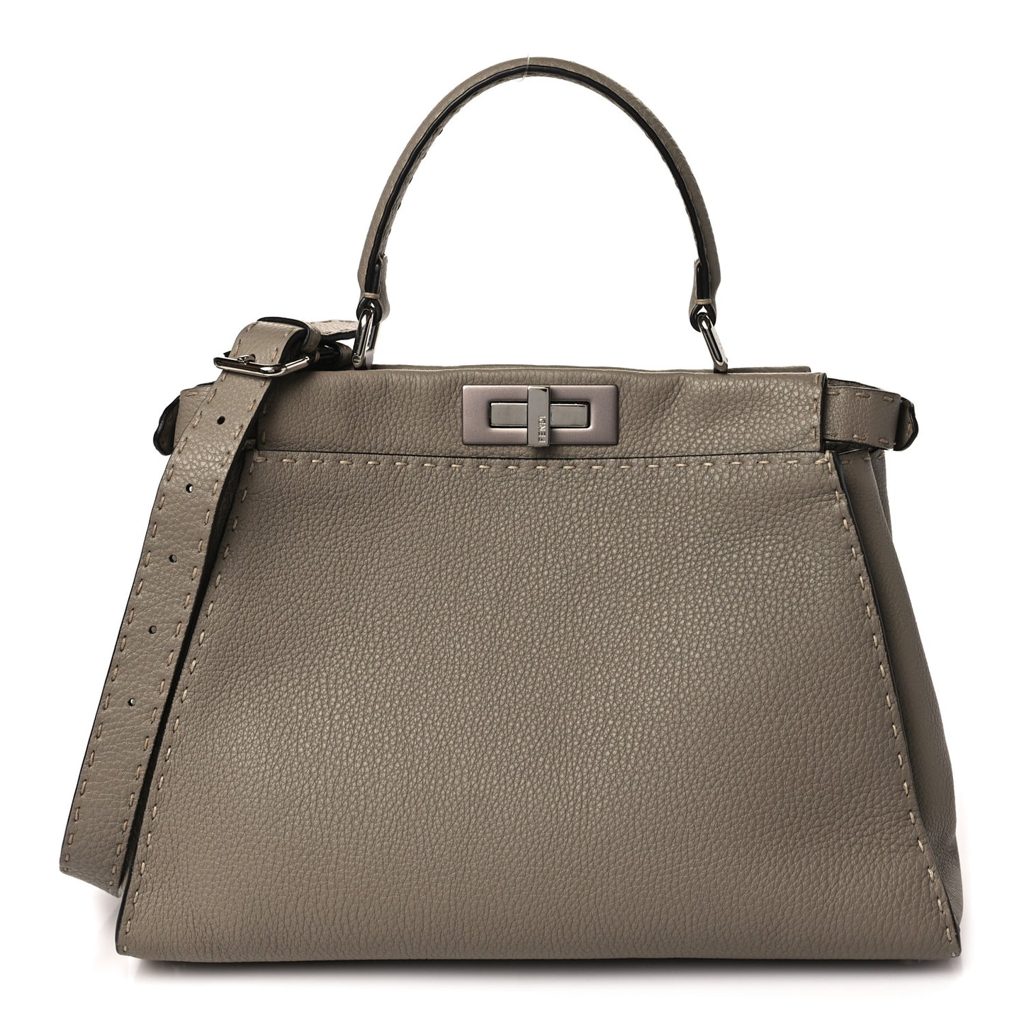 Cuoio Romano Selleria Medium Peekaboo Iconic Satchel Corda