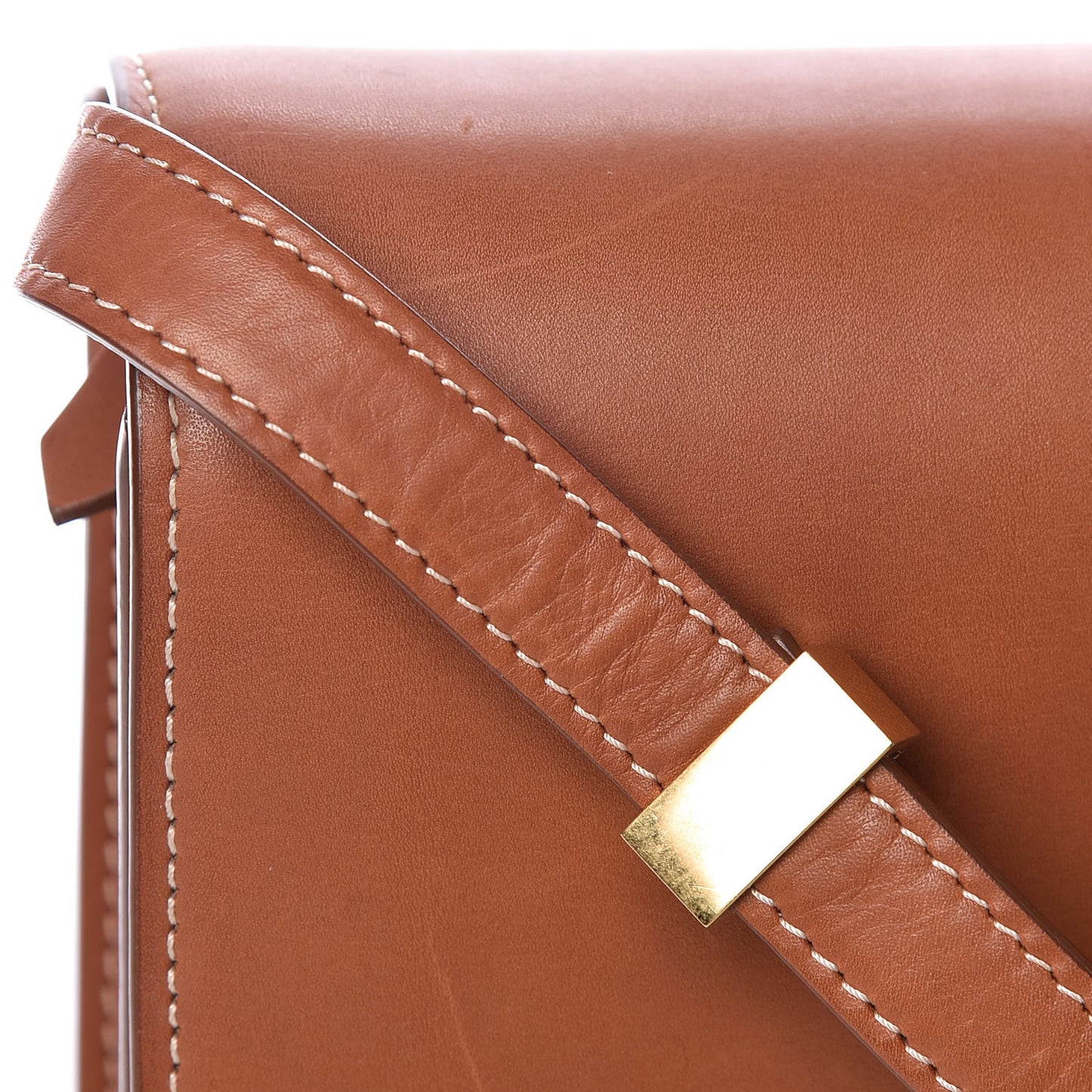 Smooth Calfskin Medium Classic Box Flap Bag Camel