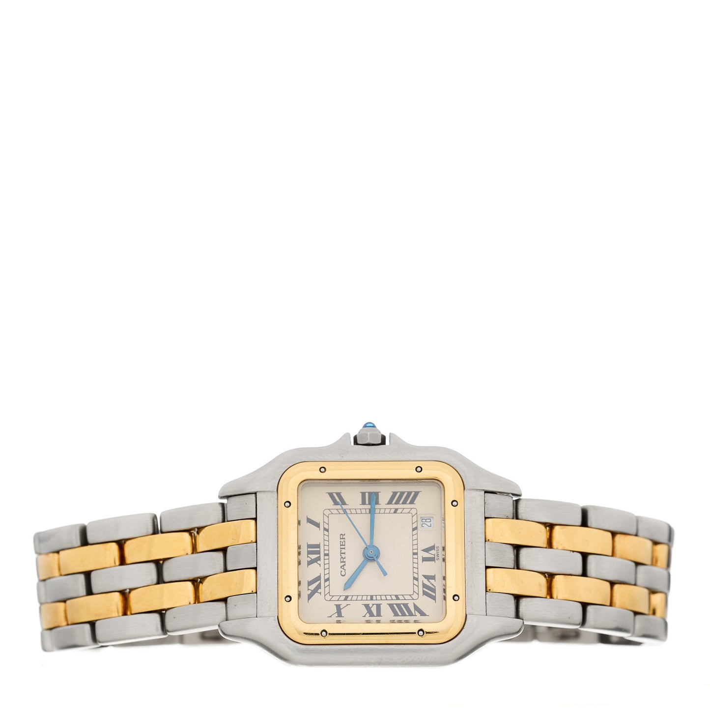 Stainless Steel 18K Yellow Gold 27mm Panthere Quartz Watch