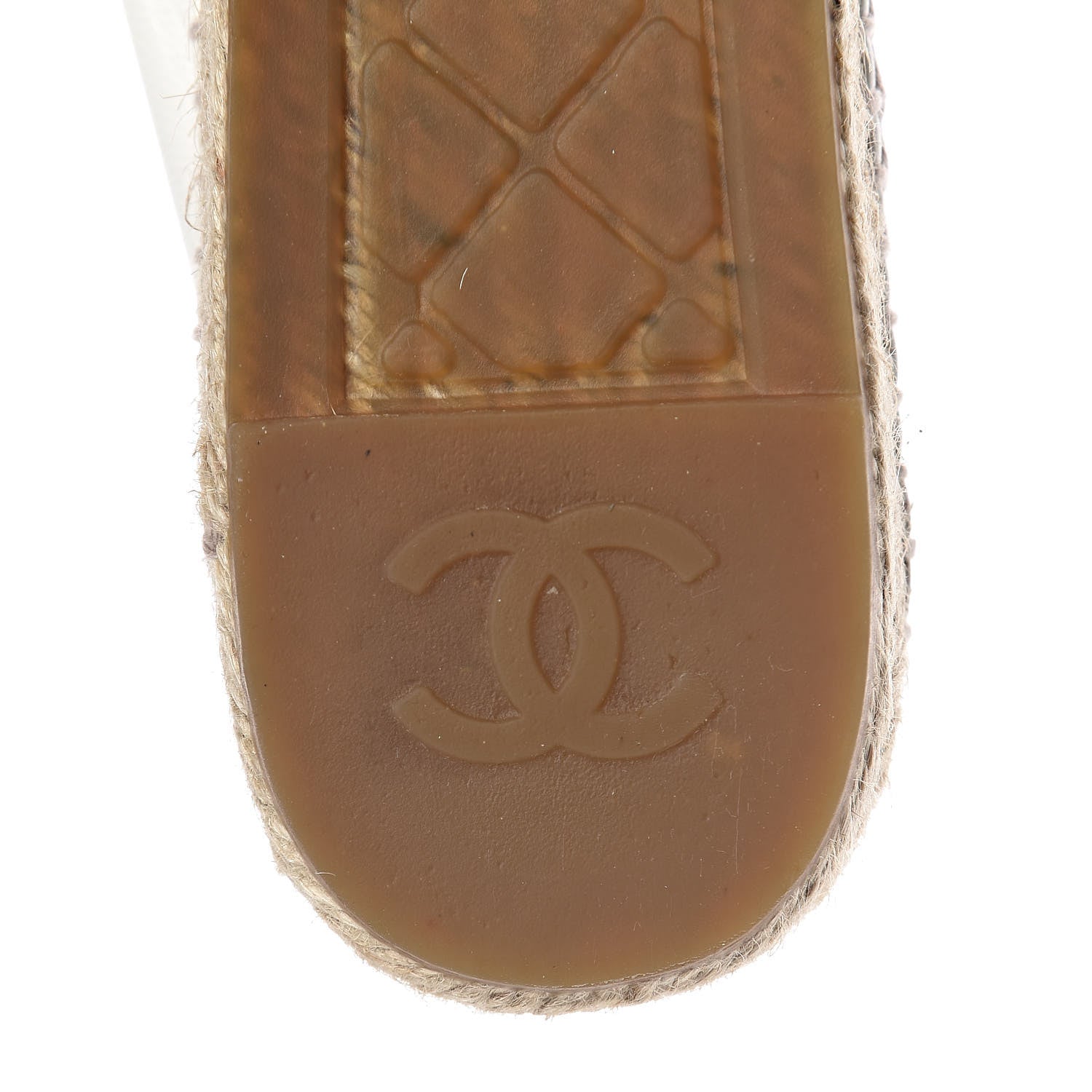 Chanel Lambskin CC Espadrilles 38 White Black 14 of 15