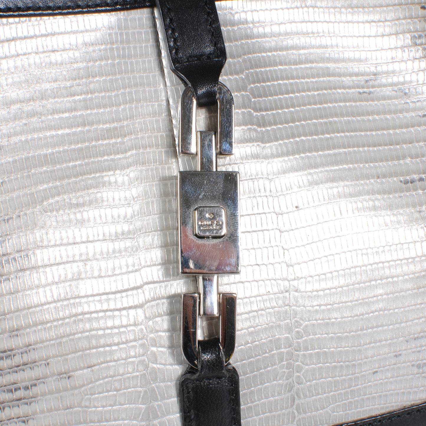 Lizard Jackie O Shoulder Bag