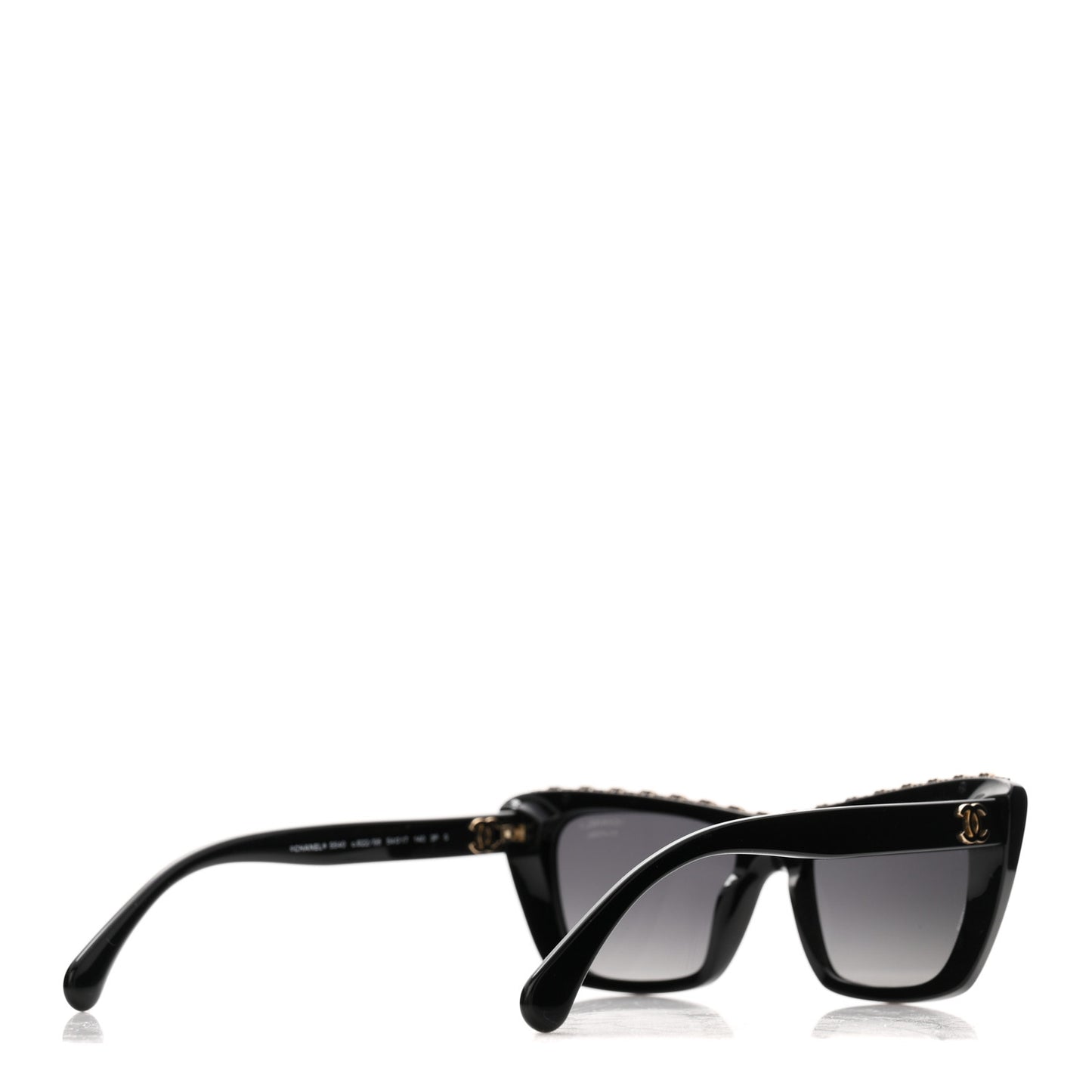 Acetate Polarized Butterfly Sunglasses 5540 Black