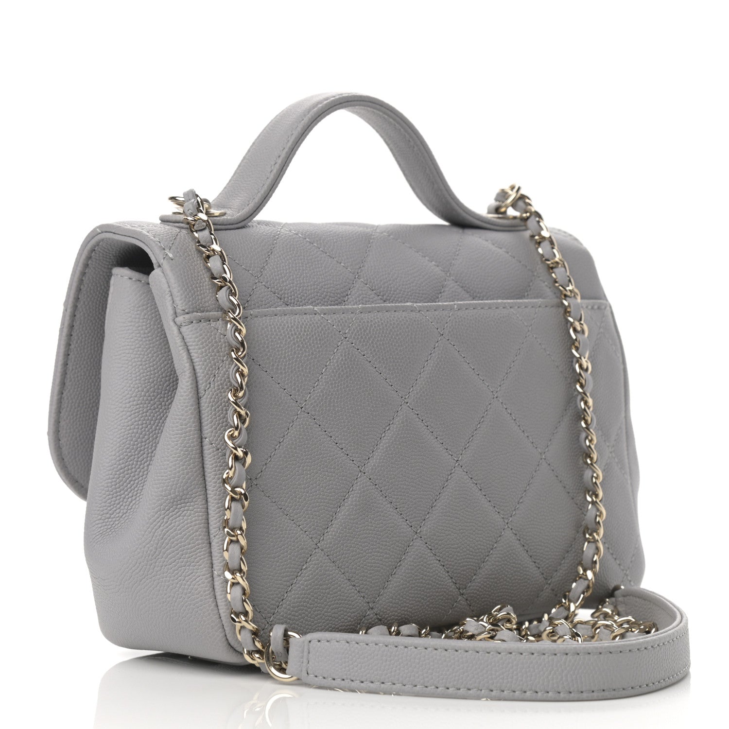 Chanel Caviar Quilted Small Business Affinity Flap Grey 2 of 10